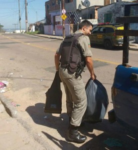 BM auxilia família pressionada por traficantes | Foto: Brigada Militar / Divulgação / CP